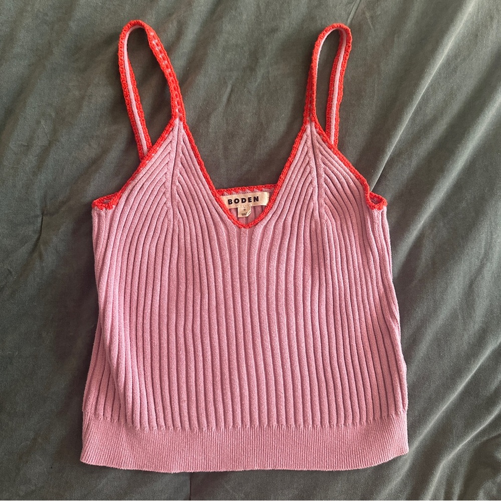 Boden Knitted Ribbed Tank